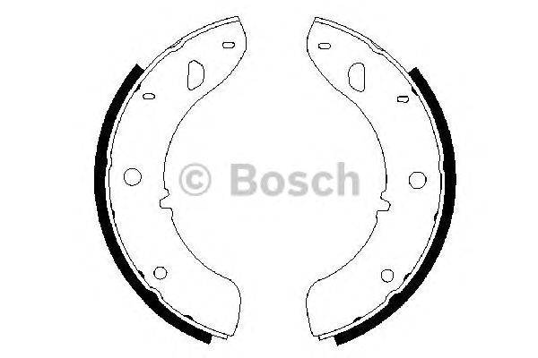 Комплект тормозных колодок BOSCH BS750