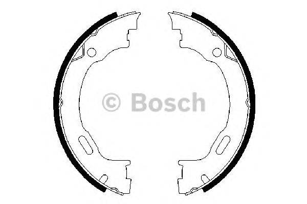 Комплект тормозных колодок, стояночная тормозная система BOSCH 0986487609