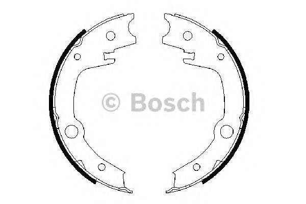 Комплект тормозных колодок, стояночная тормозная система BOSCH 0 986 487 679