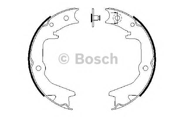 Комплект тормозных колодок, стояночная тормозная система BOSCH BS904