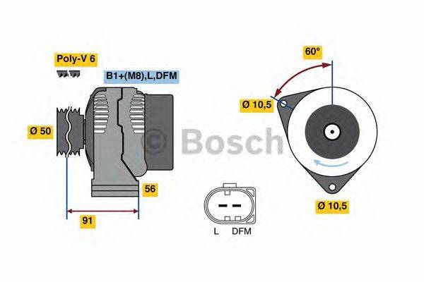 Генератор BOSCH 0 124 625 032