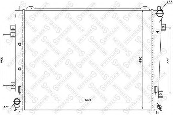 Радиатор, охлаждение двигателя STELLOX 10-26506-SX