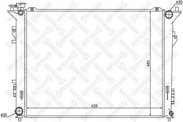 Радиатор, охлаждение двигателя STELLOX 10-26523-SX