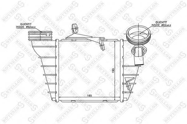 Интеркулер STELLOX 1040155SX