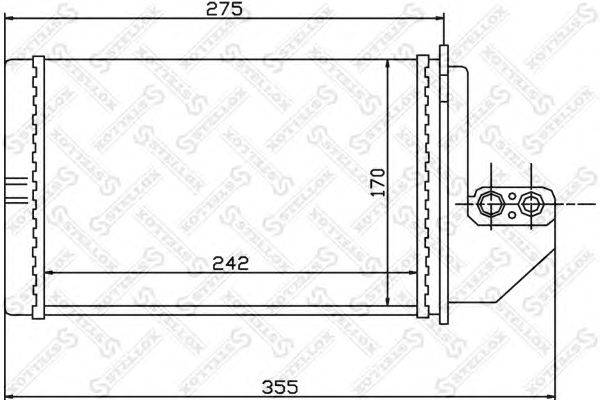 Теплообменник, отопление салона STELLOX 1035138SX