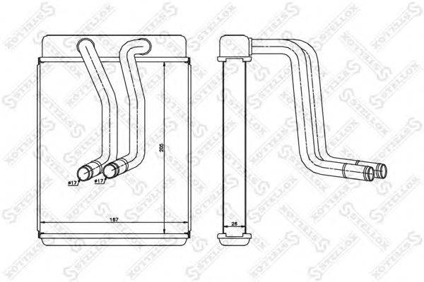 Теплообменник, отопление салона STELLOX 10-35241-SX