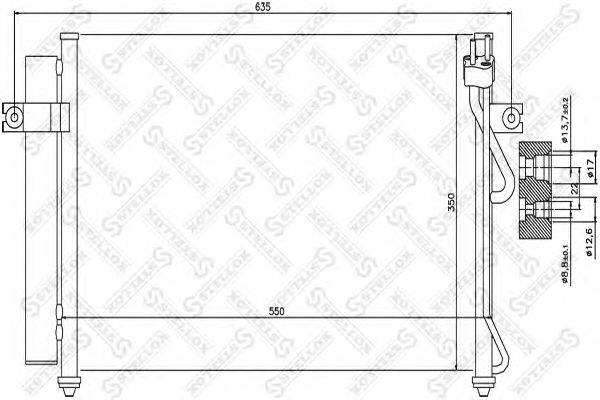 Конденсатор, кондиционер STELLOX 10-45028-SX