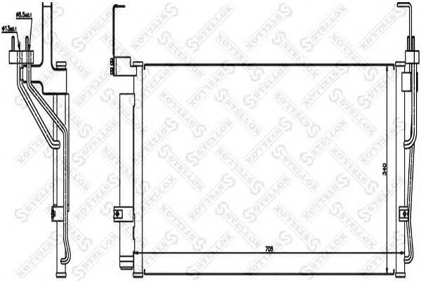 Конденсатор, кондиционер STELLOX 10-45033-SX