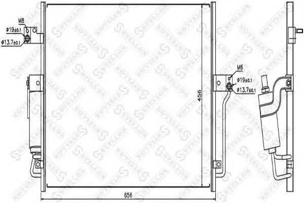 Конденсатор, кондиционер STELLOX 10-45519-SX