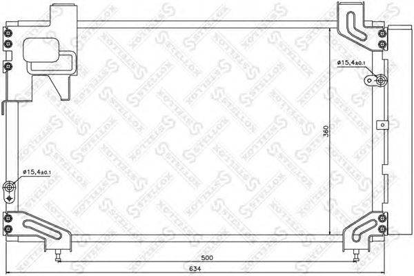 Конденсатор, кондиционер STELLOX 1045570SX