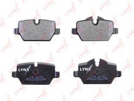 Комплект тормозных колодок, дисковый тормоз LYNXauto BD-1430