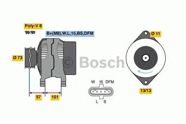 Генератор BOSCH 0 986 049 350