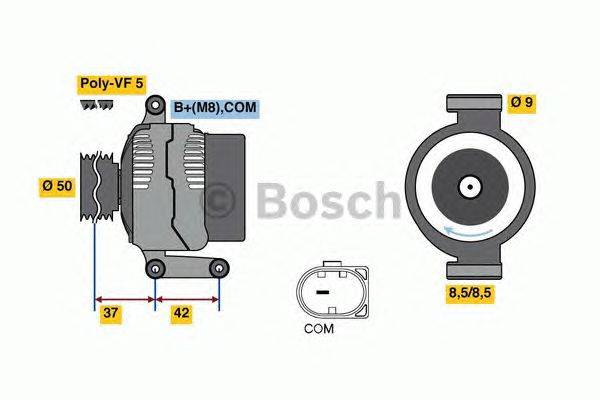 Генератор BOSCH 0 986 080 040