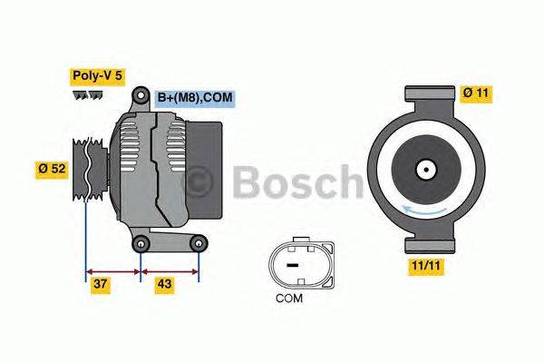 Генератор BOSCH 0 986 080 500