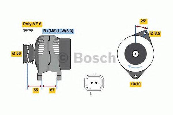 Генератор BOSCH 0 986 080 870