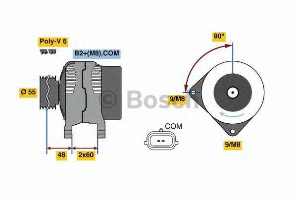 Генератор BOSCH 0 986 080 990