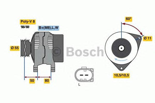 Генератор BOSCH 8136