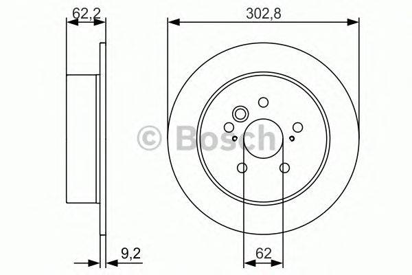 Тормозной диск BOSCH 0 986 479 978