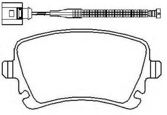 Комплект тормозных колодок, дисковый тормоз ASVA AKD-0330
