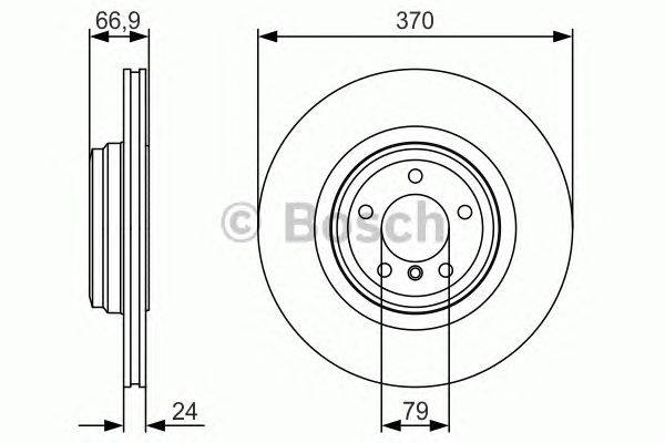 Тормозной диск BOSCH 0 986 479 R36