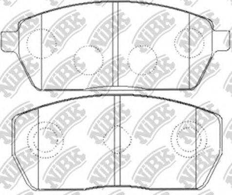 Комплект тормозных колодок, дисковый тормоз NiBK PN9408