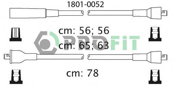 Комплект проводов зажигания PROFIT 1801-0052