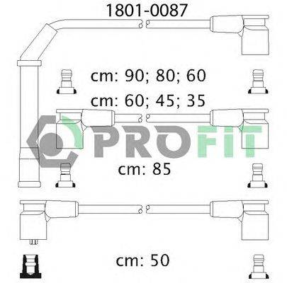 Комплект проводов зажигания PROFIT 18010087