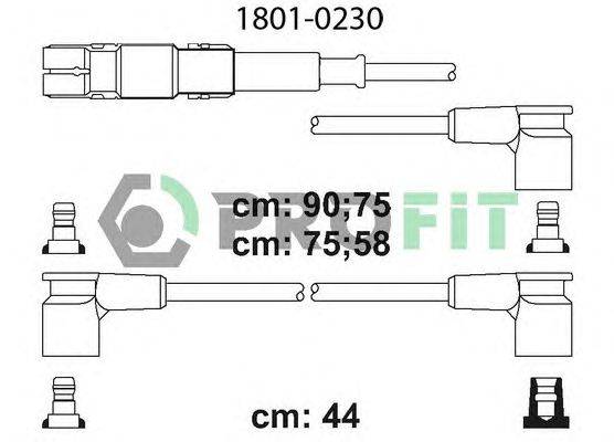 Комплект проводов зажигания PROFIT 1801-0230