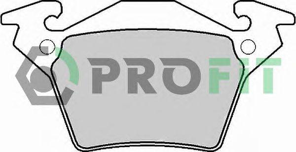 Комплект тормозных колодок, дисковый тормоз PROFIT 5000-1305