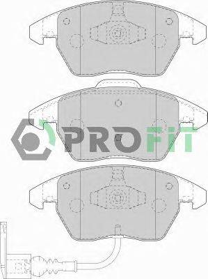 Комплект тормозных колодок, дисковый тормоз PROFIT 5000-1641