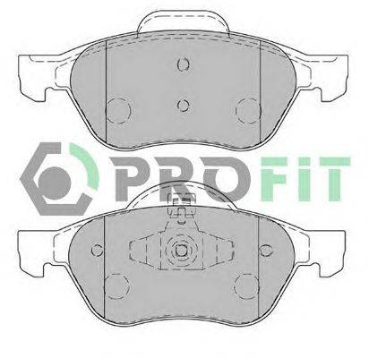 Комплект тормозных колодок, дисковый тормоз PROFIT 5000-1866 C