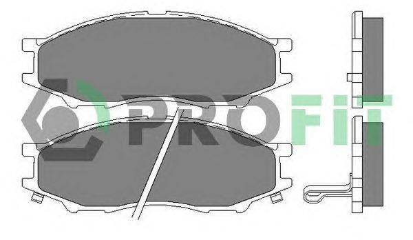 Комплект тормозных колодок, дисковый тормоз PROFIT 50002024