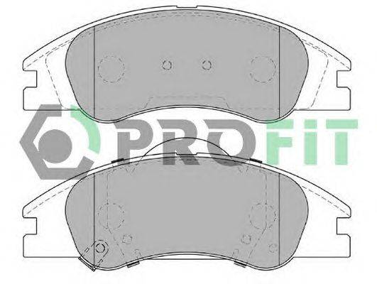 Комплект тормозных колодок, дисковый тормоз PROFIT 5000-2050
