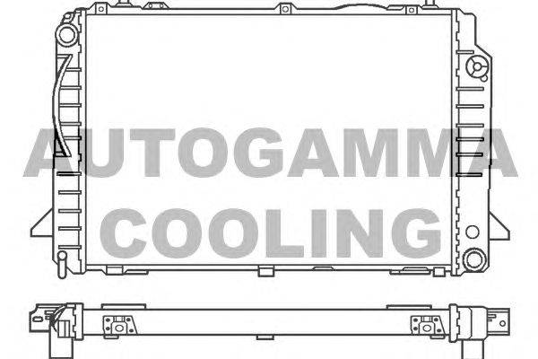 Радиатор, охлаждение двигателя AUTOGAMMA 100051