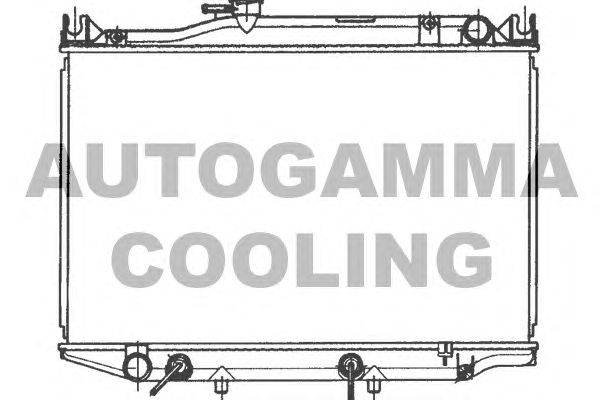 Радиатор, охлаждение двигателя AUTOGAMMA 100995