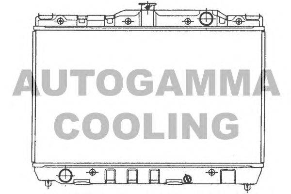 Радиатор, охлаждение двигателя AUTOGAMMA 101001