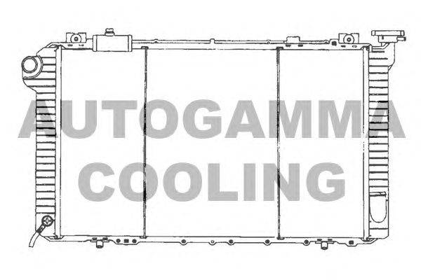 Радиатор, охлаждение двигателя AUTOGAMMA 102191