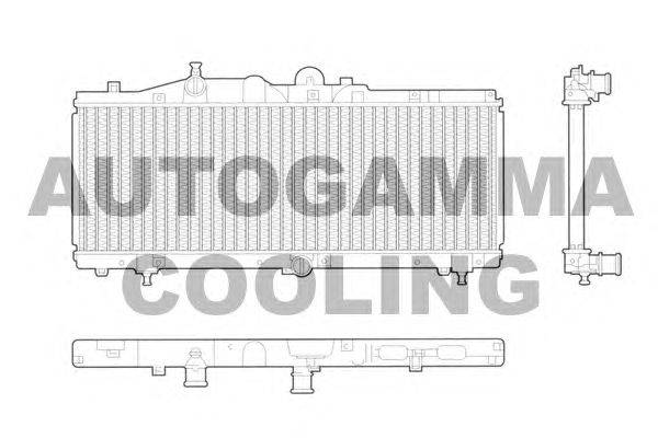 Радиатор, охлаждение двигателя AUTOGAMMA 103191