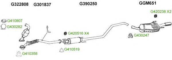Система выпуска ОГ GT Exhaust 10226