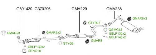 Система выпуска ОГ GT Exhaust 1119