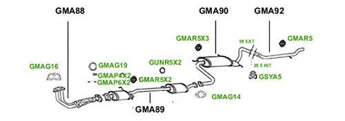 Система выпуска ОГ GT Exhaust 1121