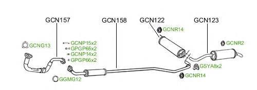 Система выпуска ОГ GT Exhaust 113