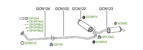 Система выпуска ОГ GT Exhaust 114