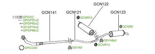 Система выпуска ОГ GT Exhaust 118