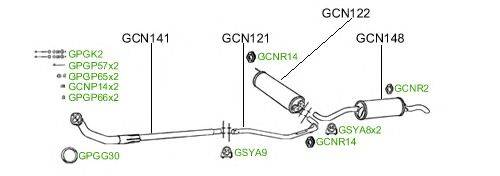 Система выпуска ОГ GT Exhaust 119