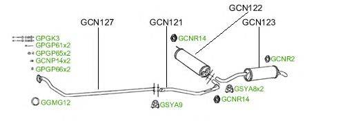 Система выпуска ОГ GT Exhaust 121