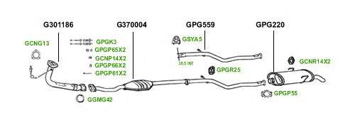 Система выпуска ОГ GT Exhaust 1469
