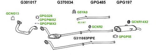 Система выпуска ОГ GT Exhaust 1504