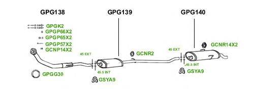 Система выпуска ОГ GT Exhaust 1507