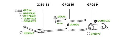 Система выпуска ОГ GT Exhaust 1549